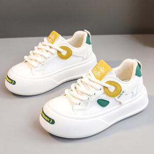 Stylish sneakers with thick soles that increase height